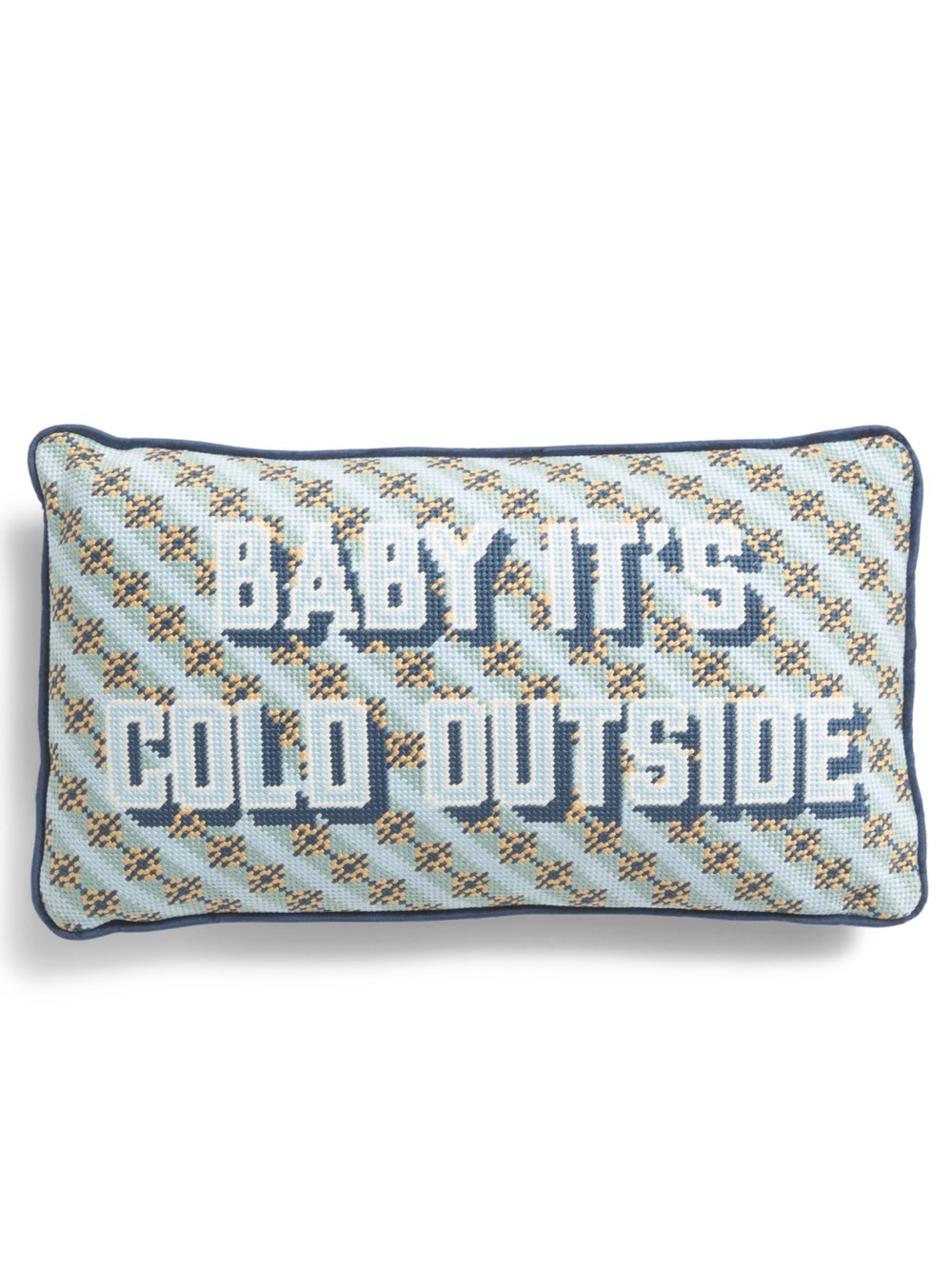 Baby It’s Cold Outside Needlepoint Pillow